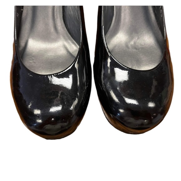 Stuart Weitzman Black Slingback Platform Wedge Heels Size 5.5 - Picture 7 of 9